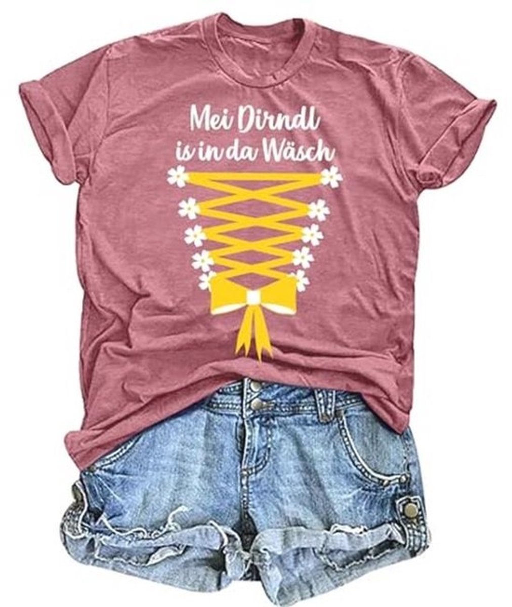 Dames Oktoberfest T-shirt - Dirndl en Klederdracht