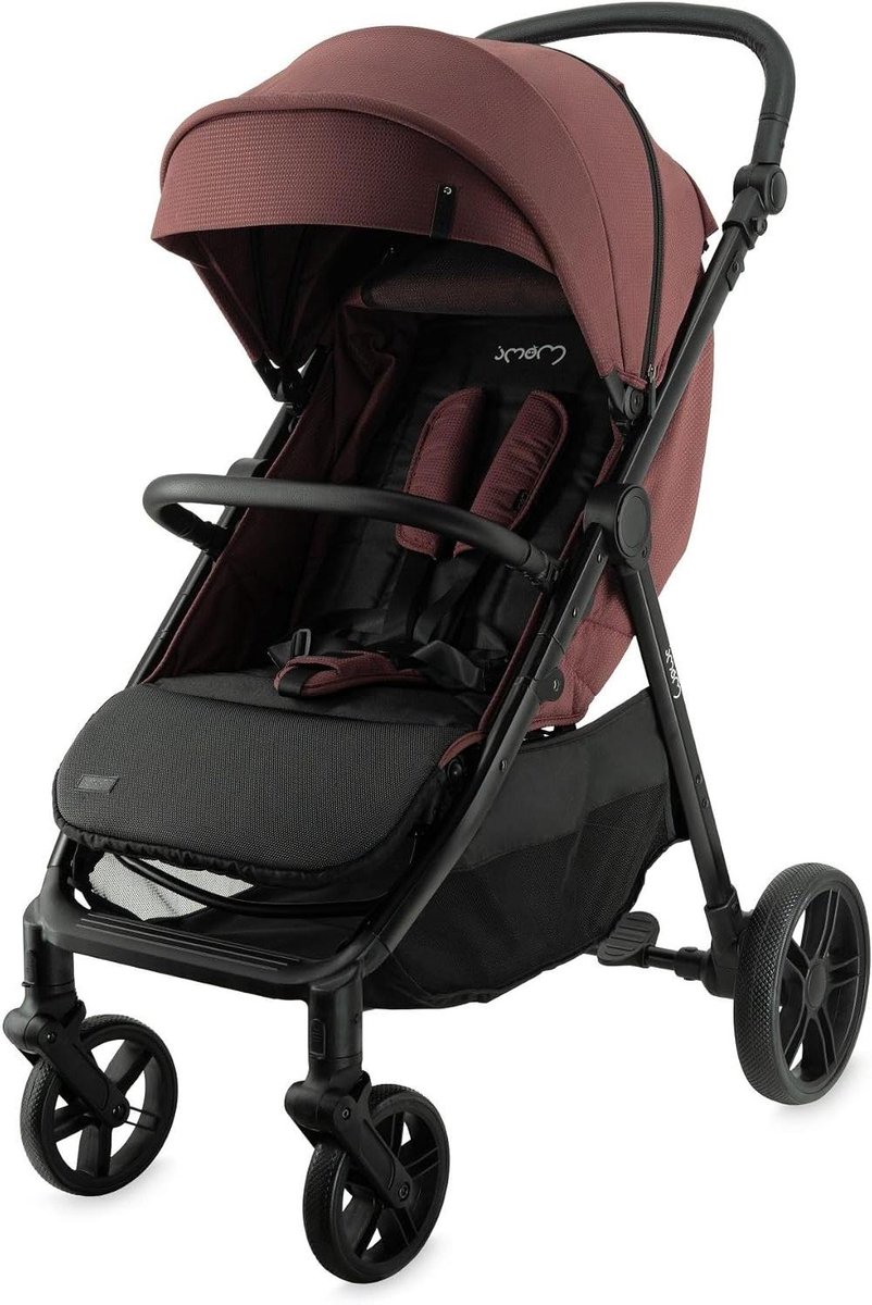 Kinderbuggy - Reisbuggy - Onderweg - Inclusief accessoires - Tot 22 kg - Wijnrood