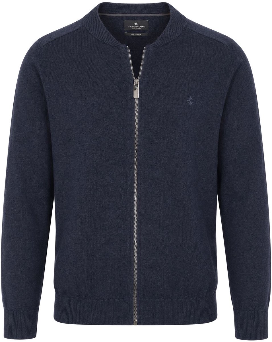 CASAMODA Vest Zip Donkerblauw (navy) - Maat M - Heren