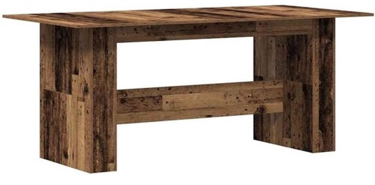 Eettafel Rechthoekig 180x90 cm in Oud Houtkleur - Houten Eetkamertafel
