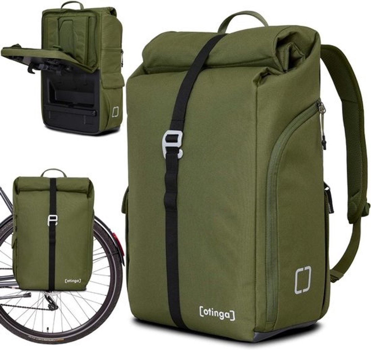 Fiets Fietstas Rugzak - Pannier Bag Backpack - Fietsen en Reizen - Waterdicht en Snel Om te Bouwen
