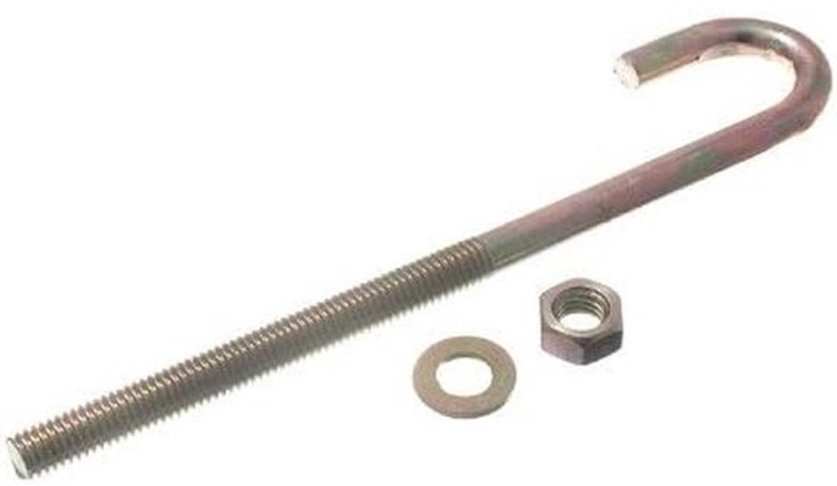 Haak Bouten - Oogbouten Ankers - Heavy Duty Bevestiging - Robuuste Constructie - M8 X 160Mm - Gele Verzinkt