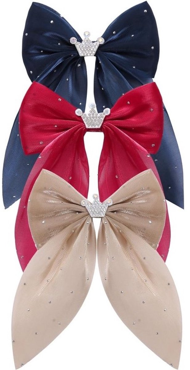 Elegante Haaraccessoireset Bloemenclips en Strikken voor Feest en Bruiloft