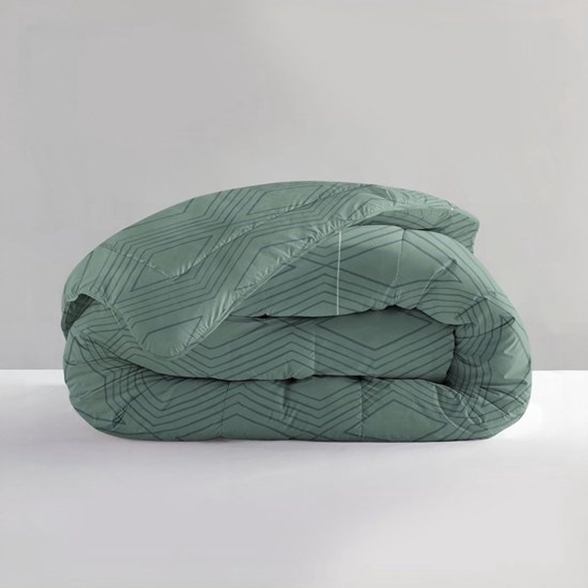 Dekbed zonder hoes 140x200 Groen - Anti-allergisch en Ademend