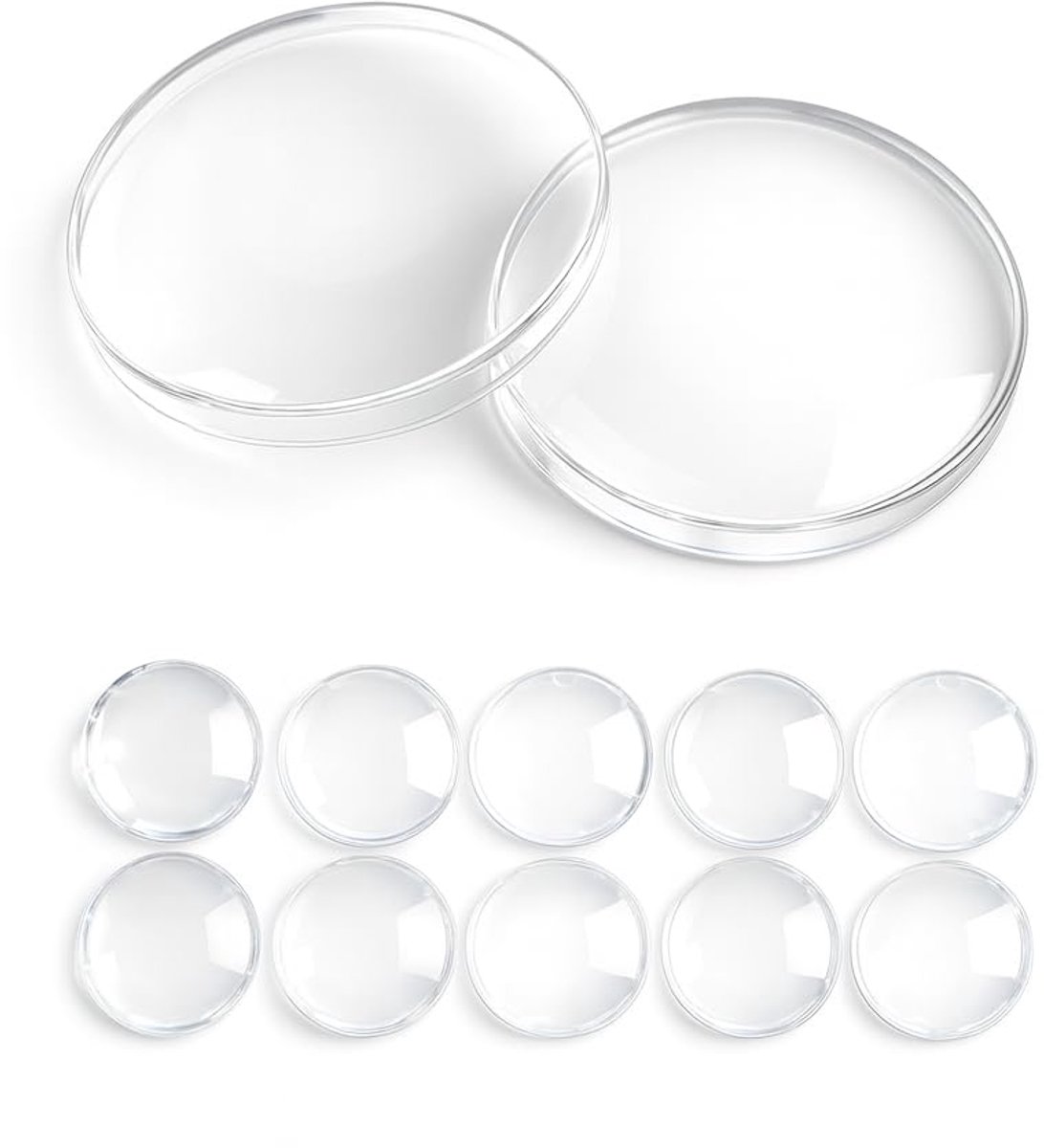 Siliconen Deurstopper - Zelfklevend Geluiddempend Transparant - Muurbescherming voor Deurklinken & Meubels - 12 Stuks Ø 40 mm 8 mm dik