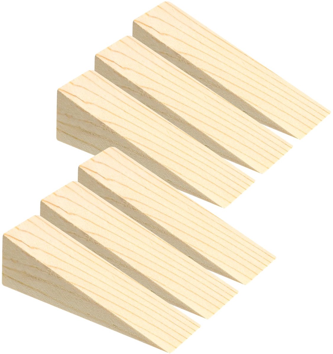 Houten Deurwig - 6 Stuks - Antislip en Stevige Deurstopper en Meubelwig - Voor Alle Oppervlakken