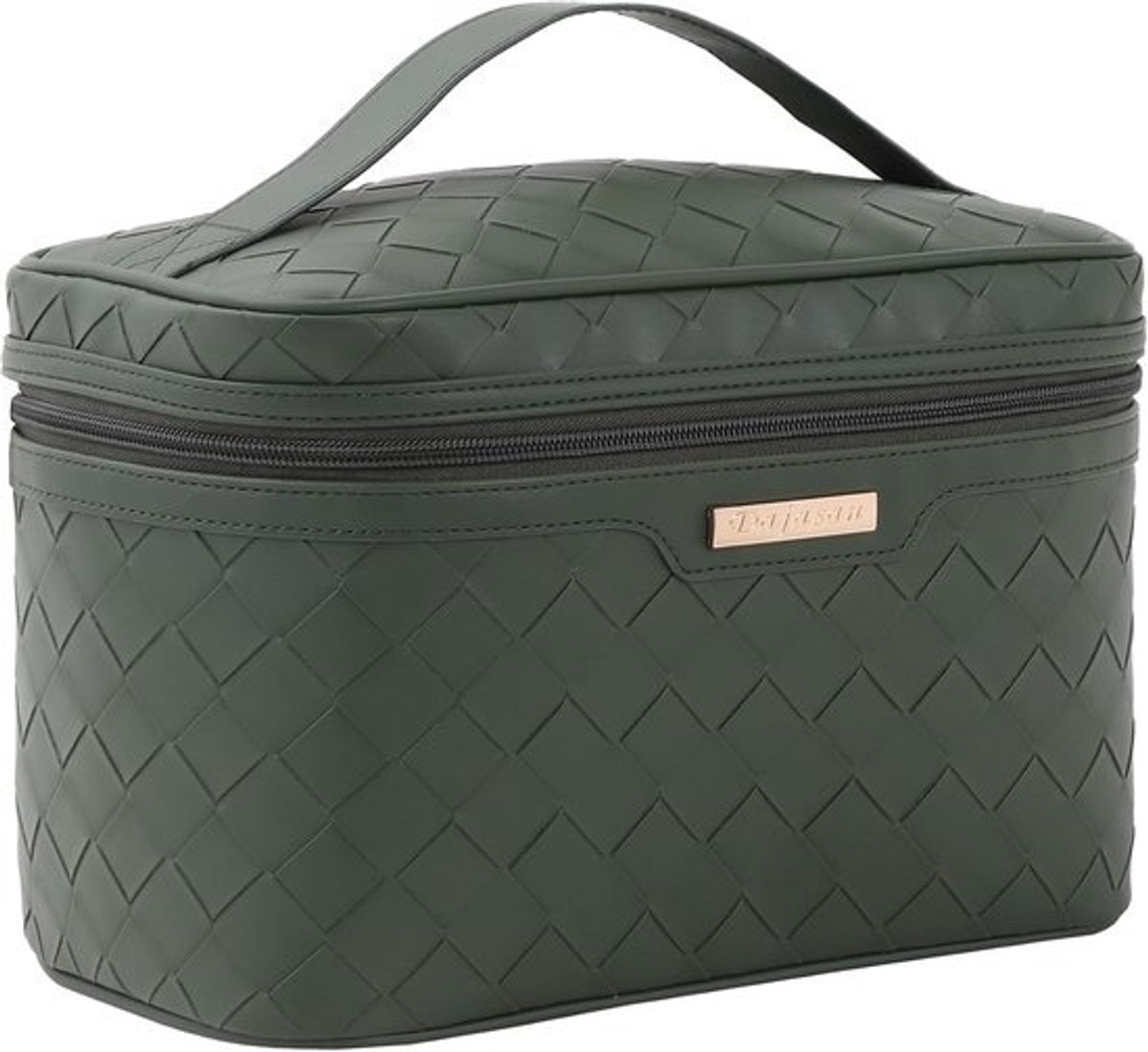Grote Reis Make-up Tas met Handvat en Vakjes voor Vrouwen