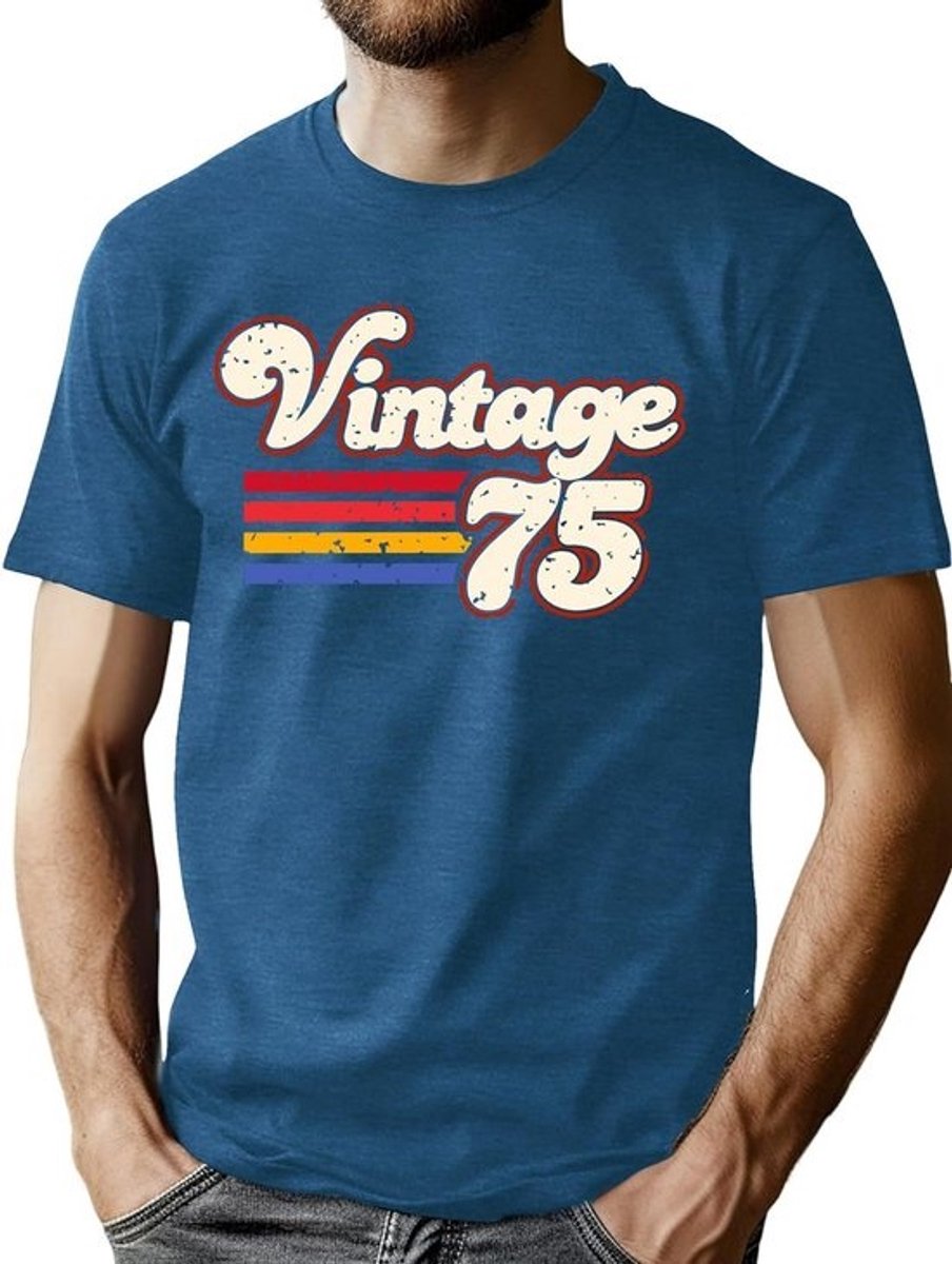 Vintage 1975 T-Shirt voor Mannen - 50e Verjaardag Geschenk