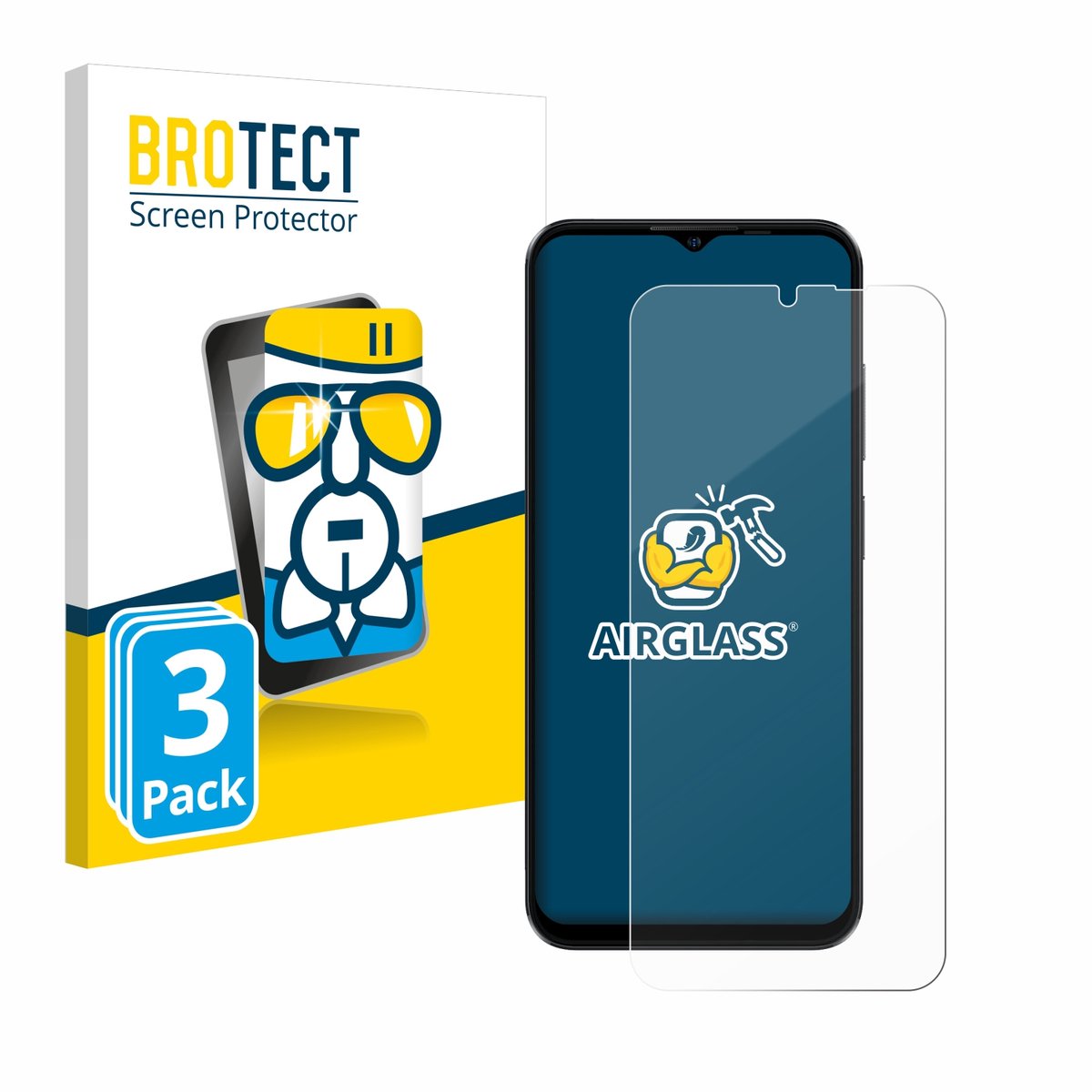 Screenprotector 3 Stuks voor Ulefone Note 16 Pro Beschermglas transparant