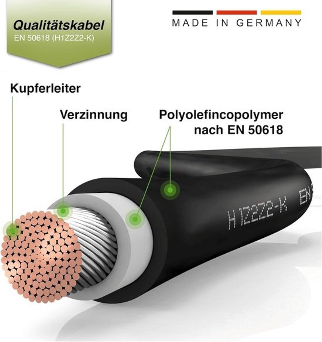 Verlengkabel Zonnestekker Rood/Zwart 6mm² MC4 - Diverse Lengtes