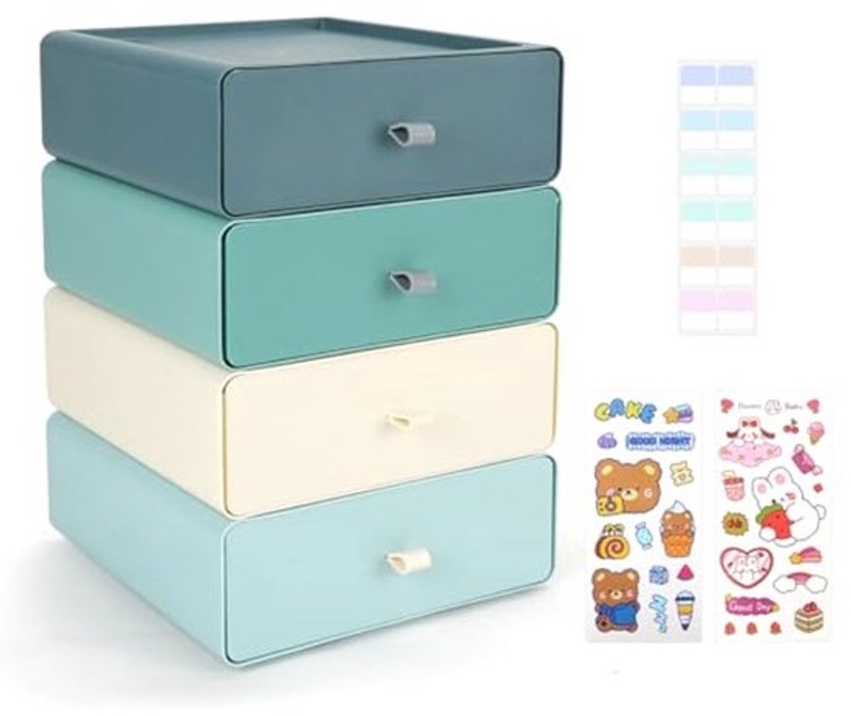 Stapelbare ladeboxen - Cosmetica-organizer en opbergdoos voor make-up en schrijfwaren