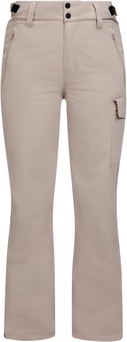Brunotti Natau Skibroek Dames – Ski Broek 15K Waterproof Straight Fit Medium Isolatie Simply Taupe