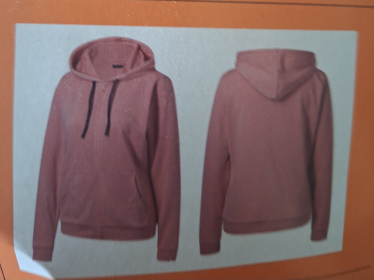 Crivit Dames Sweatvest met Capuchon en Rits- Duurzaam & Stijlvol Vest / Roze / Maat S 36/38