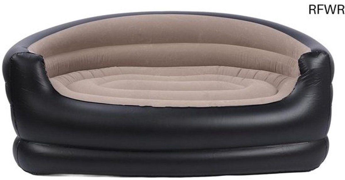 RFWR® Draagbare Opblaasbare Bank voor Binnen en Buiten - Comfortabele Luchtbank voor Kamperen en Picknicken
