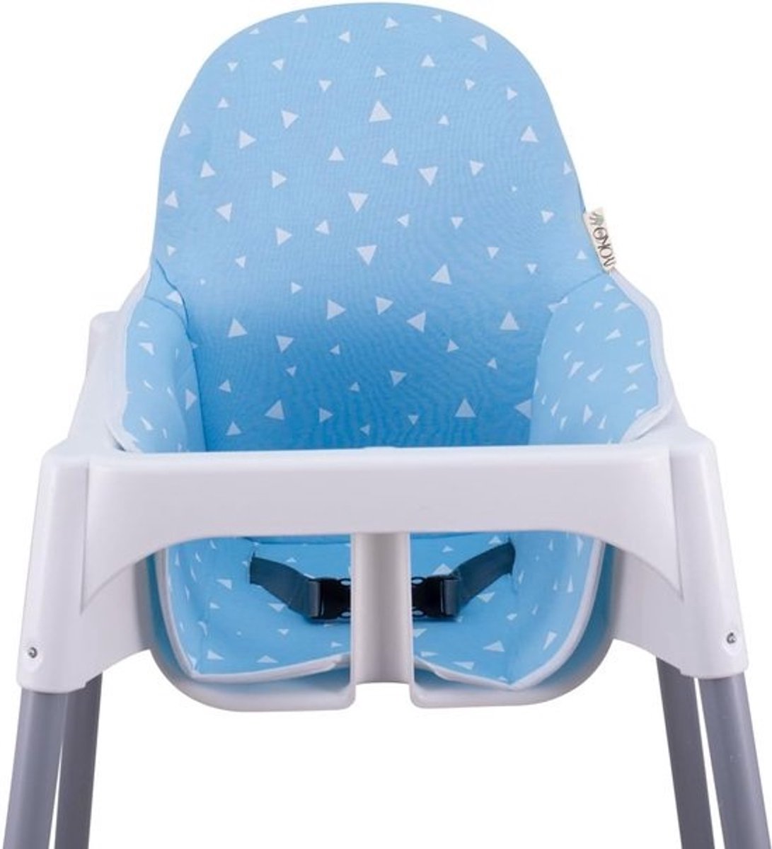 Gevoerde Kinderstoel Bekleding voor IKEA Antelope - Blauw met Sterren