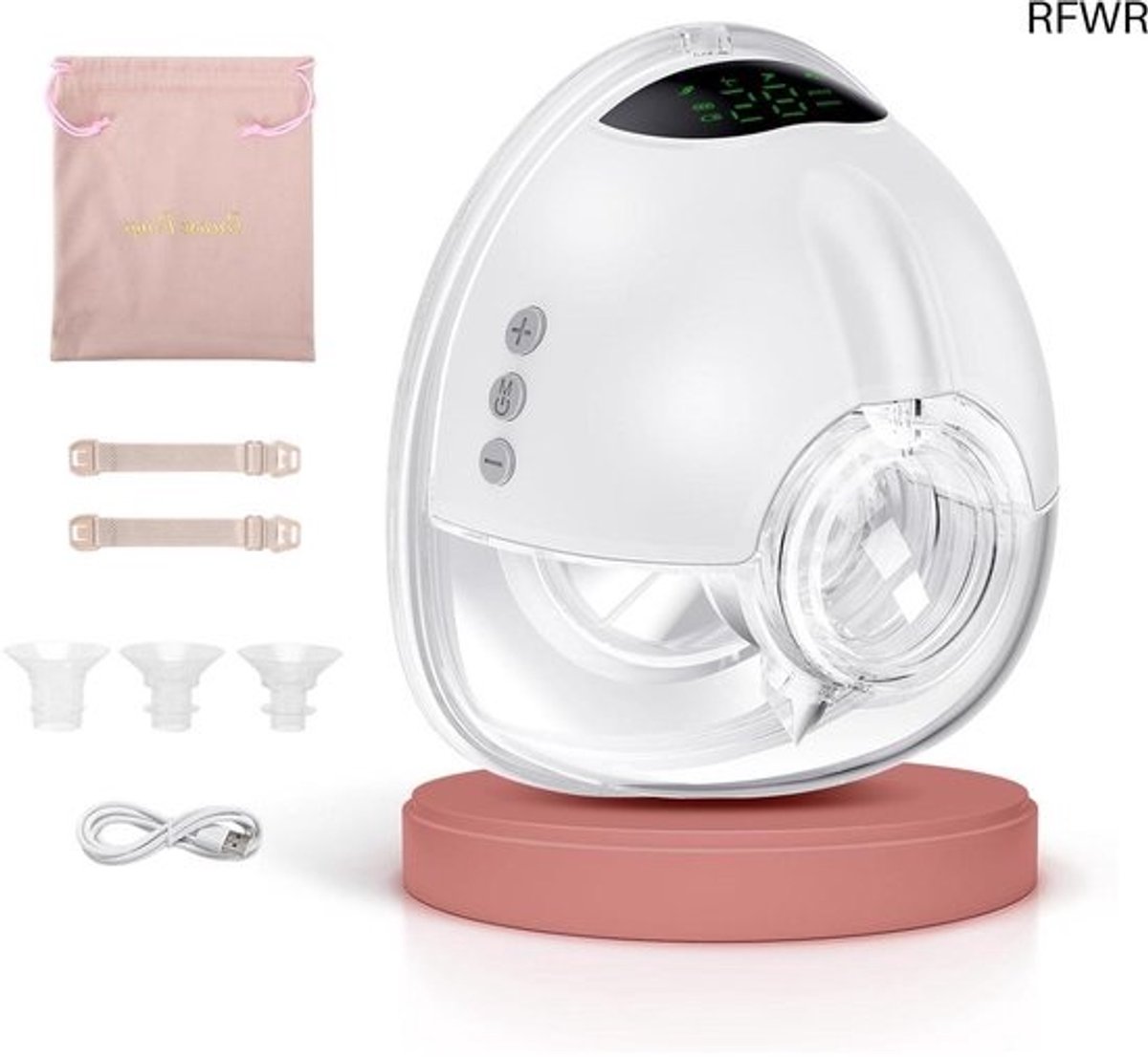 RFWR® Handsfree Elektrische Borstkolf met 4 Modi en 9 Niveaus - Compact en Draagbaar