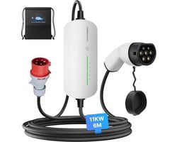 Draagbare Wallbox Oplaadkabel 11kW CEE 16A naar Type 2 voor Elektrische Voertuigen