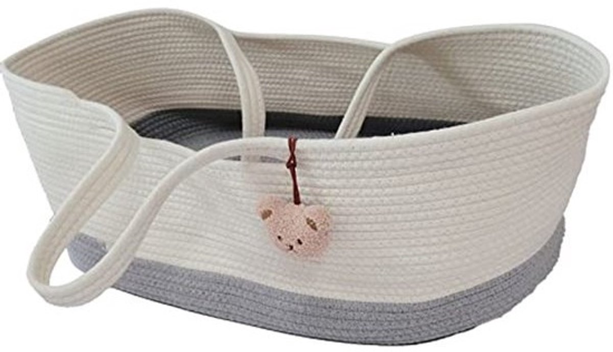 Draagbaar Babymandje voor Pasgeborenen - Handheld Katoenen Babybed voor Reizen