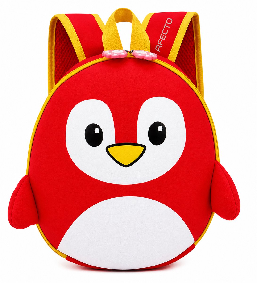 1+1 AFECTO PINGUÏN RUGTAS ROOD| – SCHOOLTAS RUGTAS- RUGZAK-SCHOUDERTAS