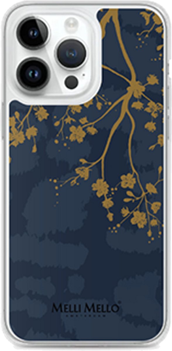 Melli Mello Telefoonhoesje Golden Branch (Soft case) - Apple iPhone 14 Pro Max