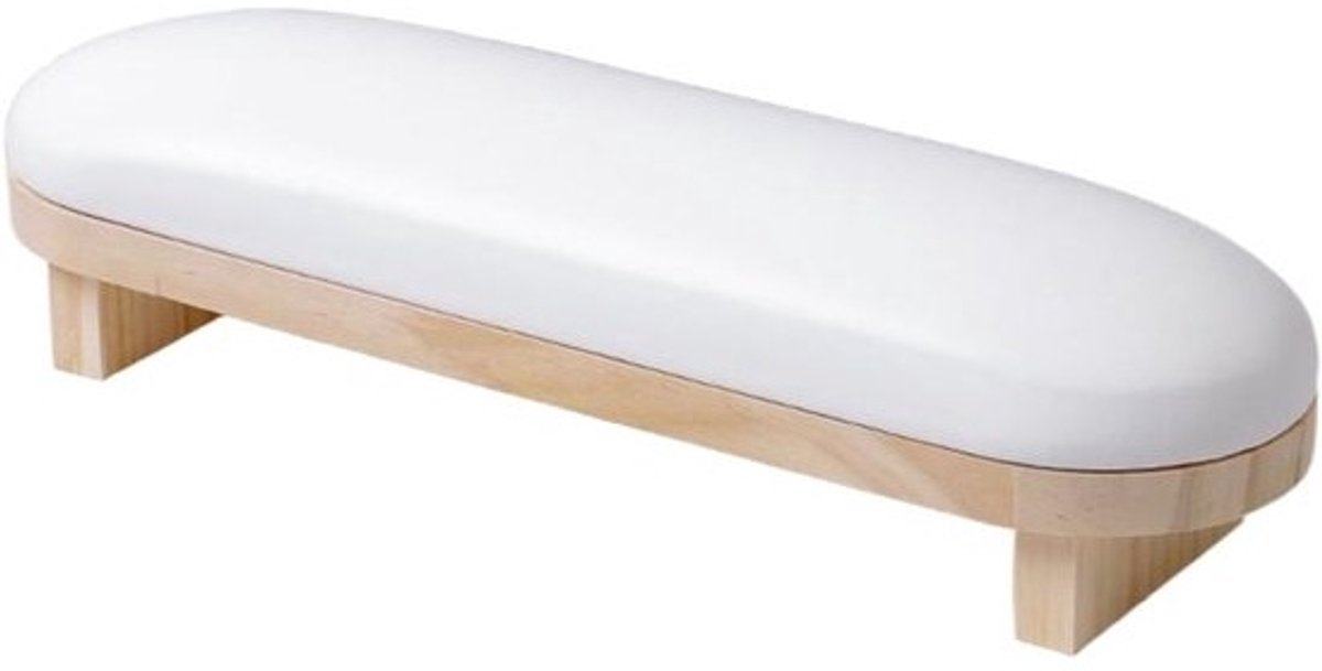 Nagelarmsteun - Manicure kussen - Nail styling - Waterdicht PU-leer - 39 cm - Wit