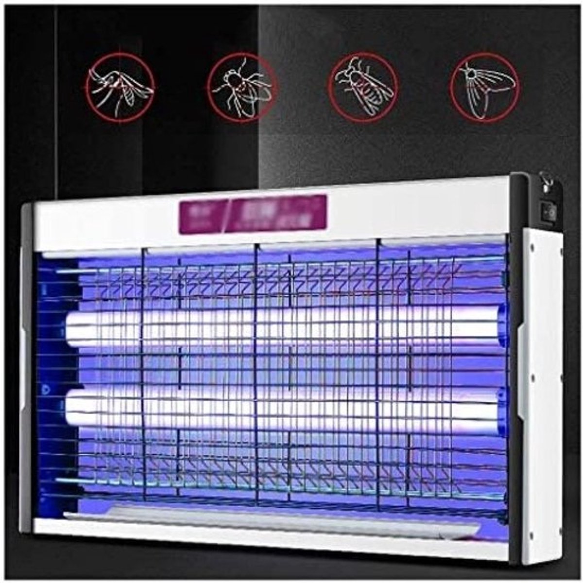 Muggenval Lamp - Insecten Doder - Binnen Gebruik - Elektrische Schok - 4W Vermogen - Blauw Paars