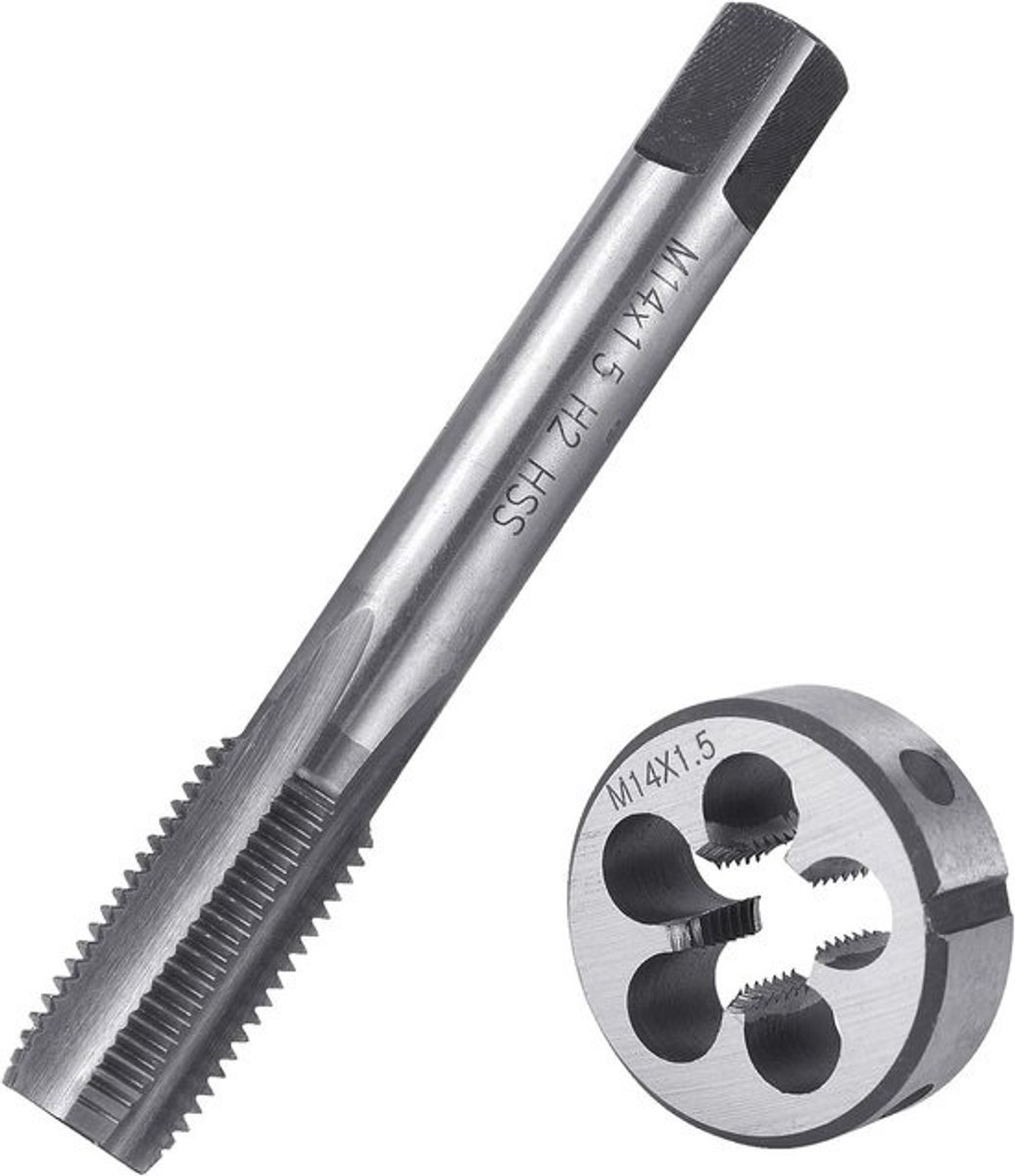 Thread Drill M14 x 1.5 - HSS Metaaldraad Snijgereedschap - Fijn Draad en Rechtdraad Snijder Set