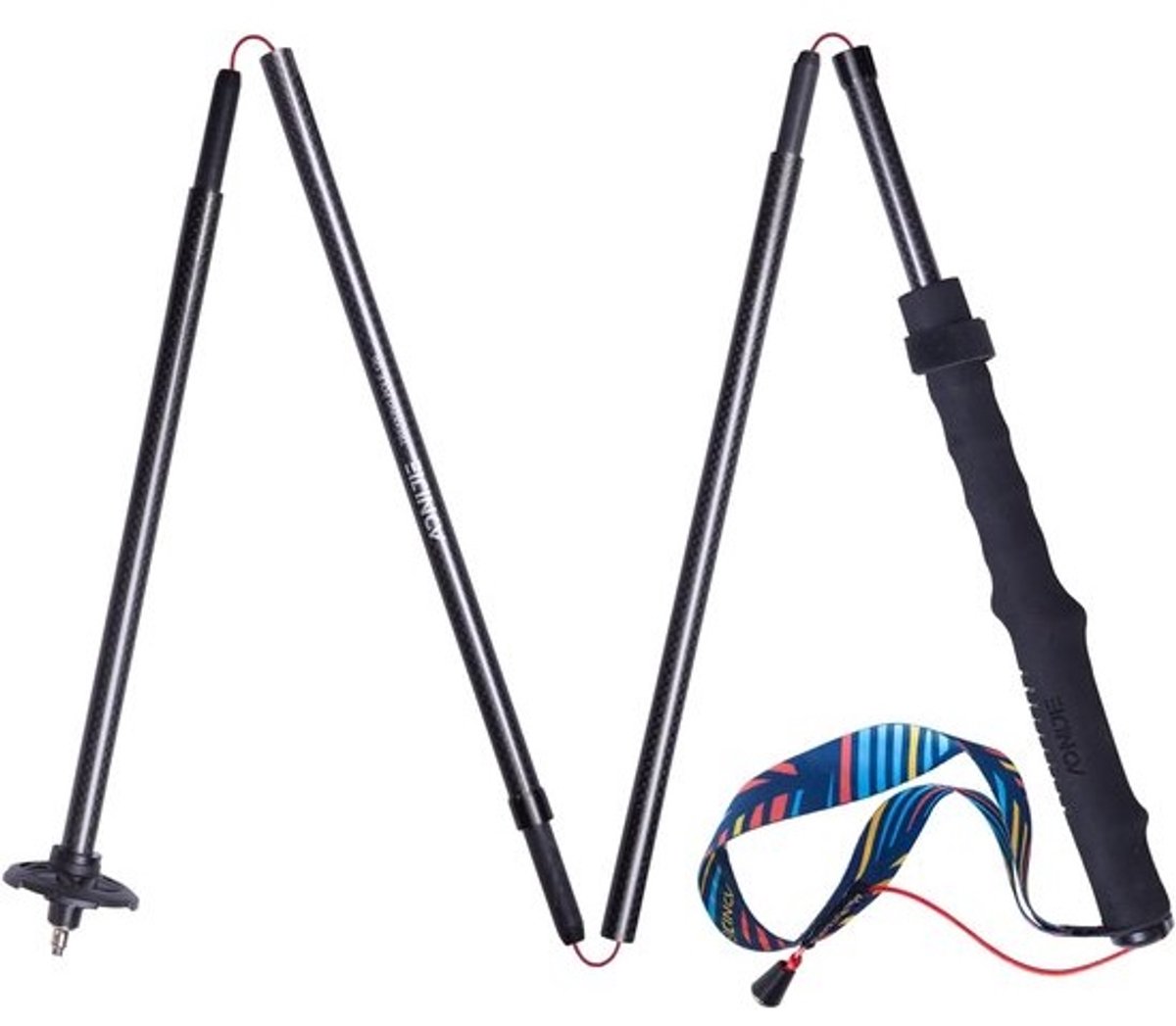 Opvouwbare Trekkingstokken - Ultralicht Carbon Fiber Wandelstokken voor Wandelen en Nordic Walking