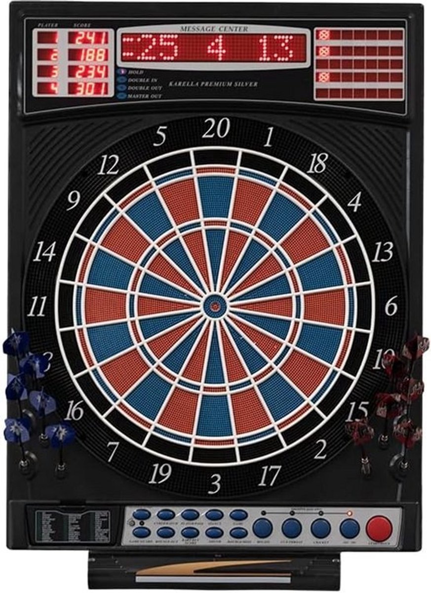 Elektronische Dartautomaat Zilver voor Elk Niveau met 16 Spelers
