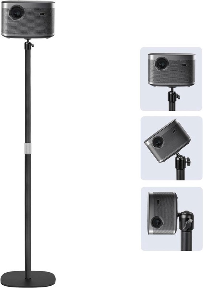 In hoogte Verstelbare Vloertripod voor Projector en Camera - 40 tot 120 cm - 360 Graden Draaibaar