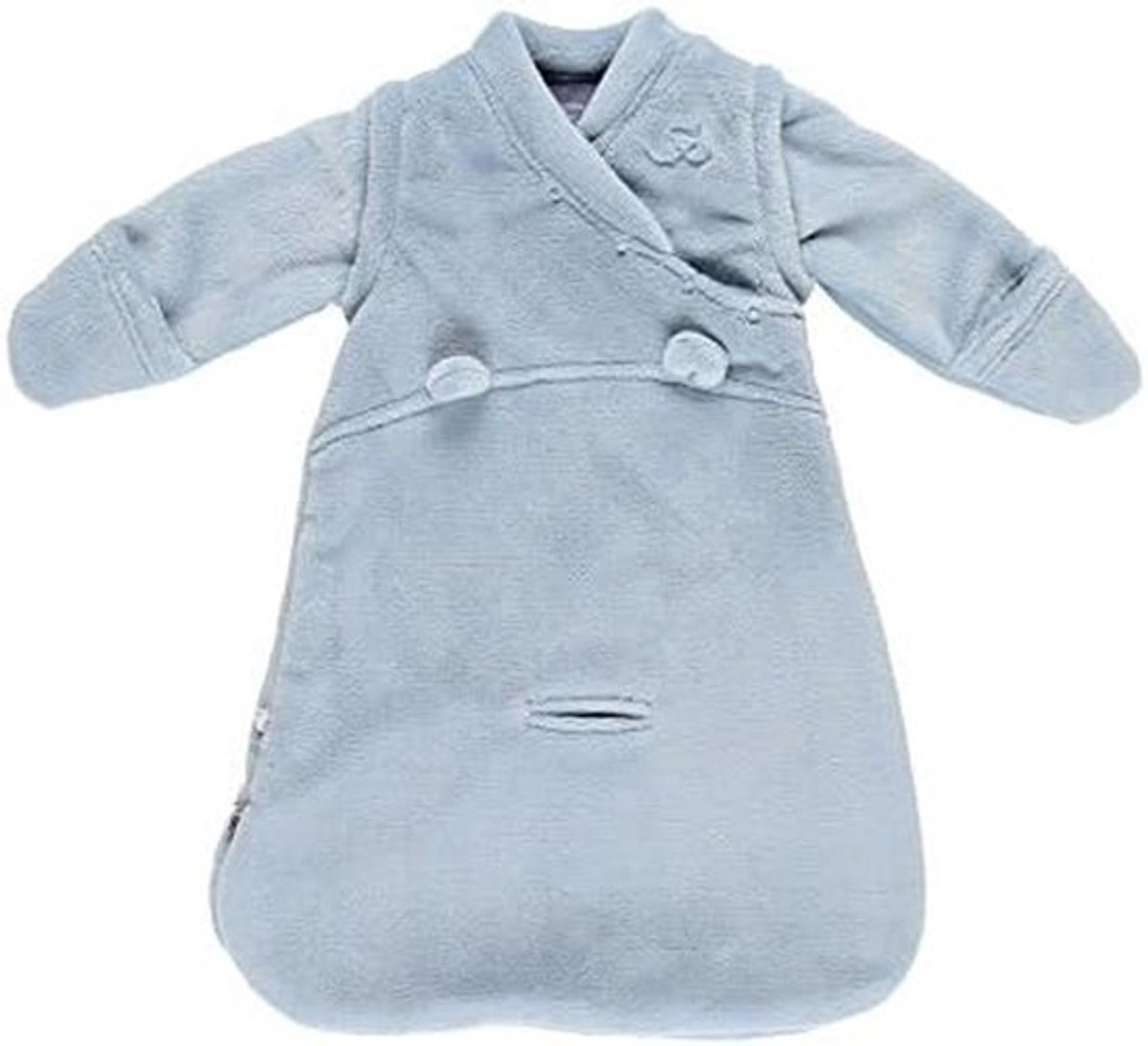 Baby slaapzak - Trappelzak baby - Veilig slapen - Geïntegreerde wanten - 50 cm - Blauw