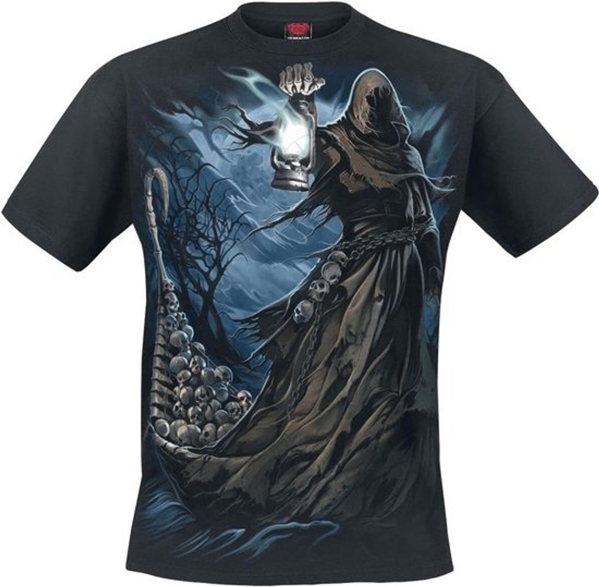 Gothic Zwart T-shirt voor Streetwear