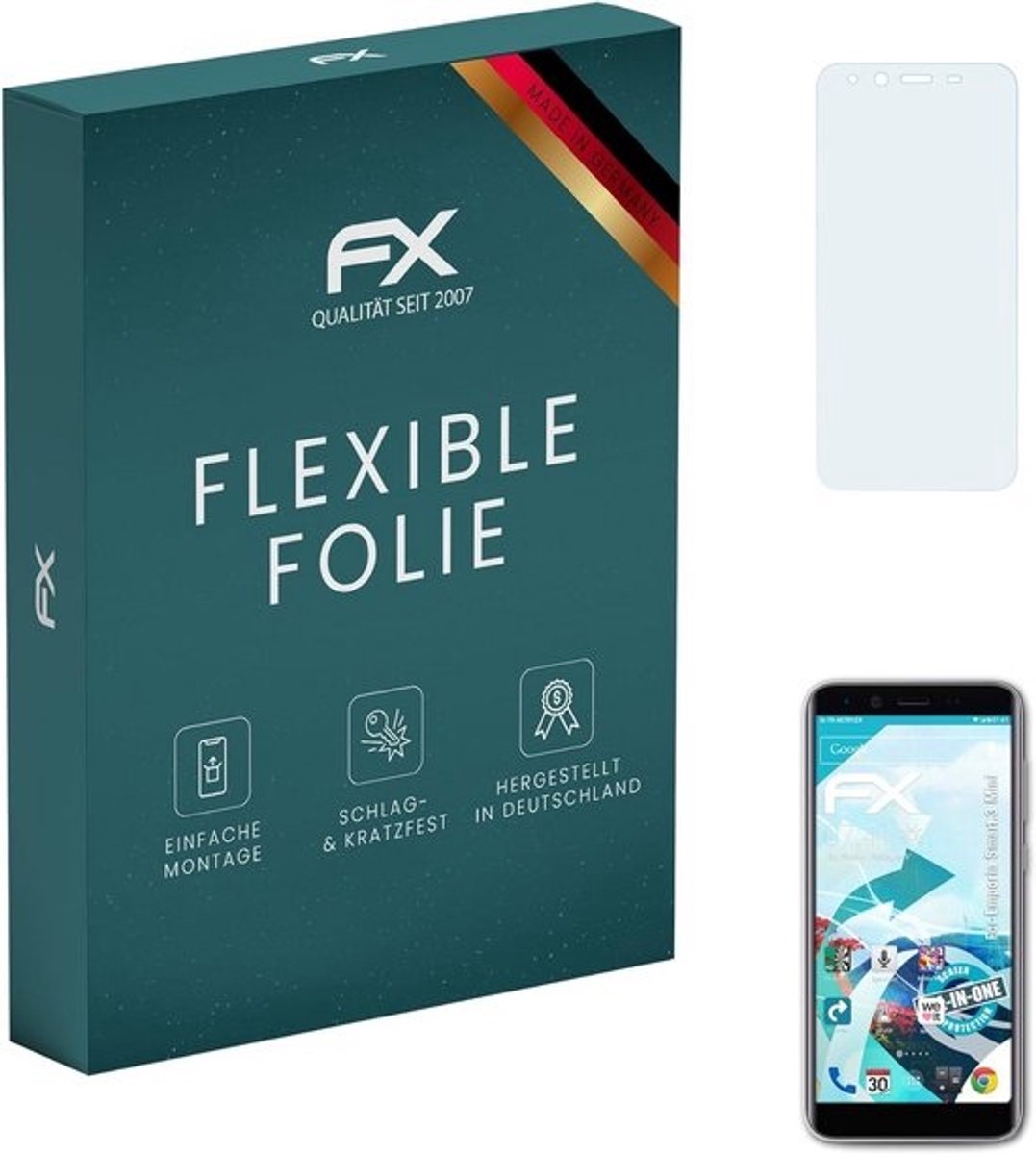 3x Flexibele Display Beschermfolie Ultra Duidelijk en Schokabsorberend voor Mini Smartphone Schermen