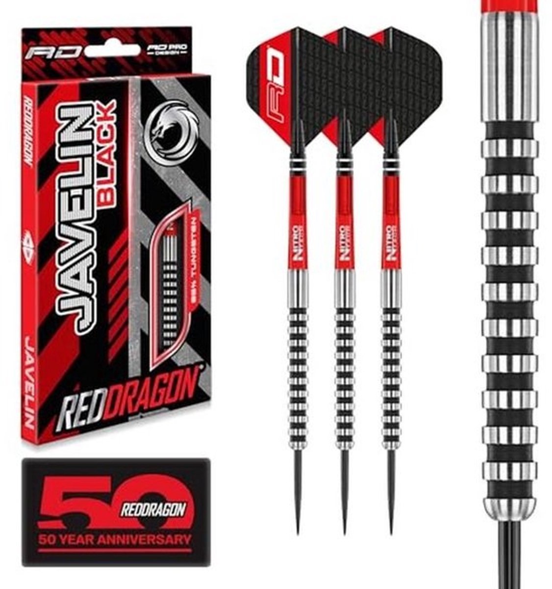 Javelin 26g Tungsten Dart Set met Vleugels en Stelen