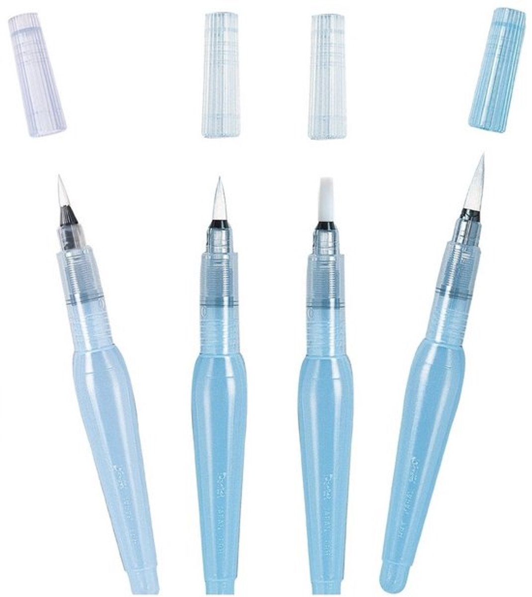 Waterkwast Set 3 Stuks Fijne, Medium en Brede Punt voor Waterverf en Kalligrafie