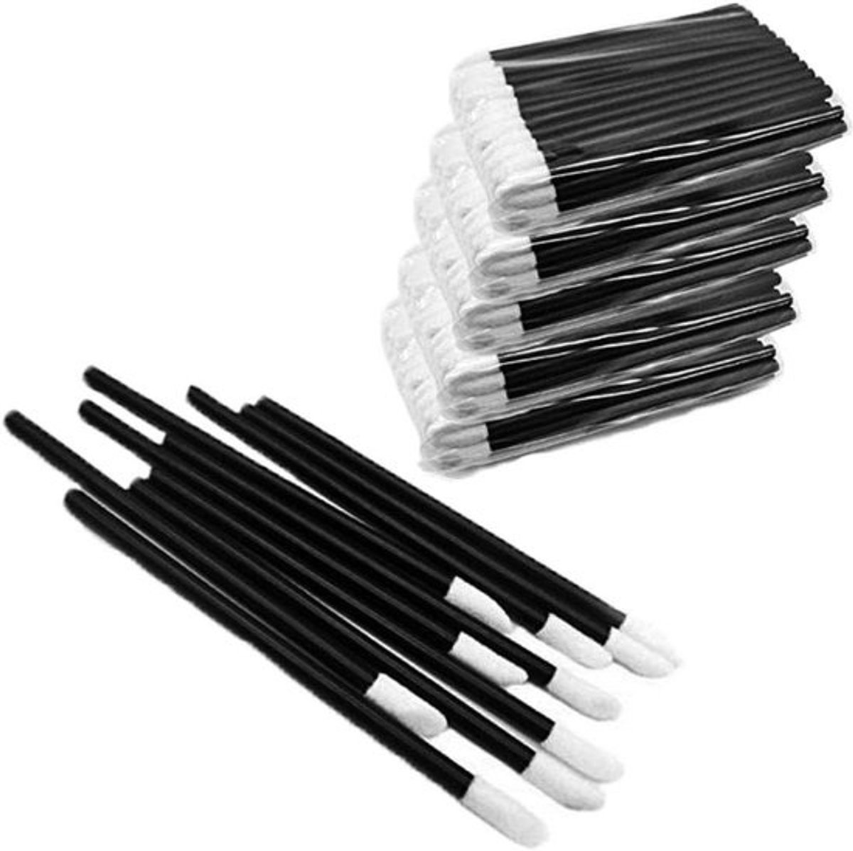 500 Stuks Wegwerp Lippenborstels Lipgloss Wands Make-up App applicator Tool
