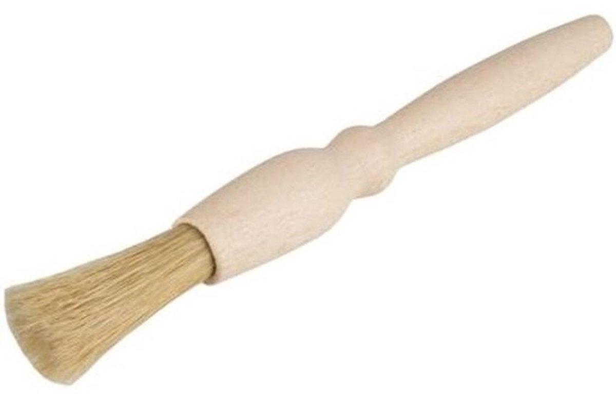 Klassieke Stofborstel Houten Handvat - 18 cm Stoffer voor Huis en Tuin