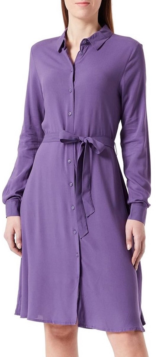 Damesjurk Langs Shirtblouse Viscose Duurzaam Gemaakt