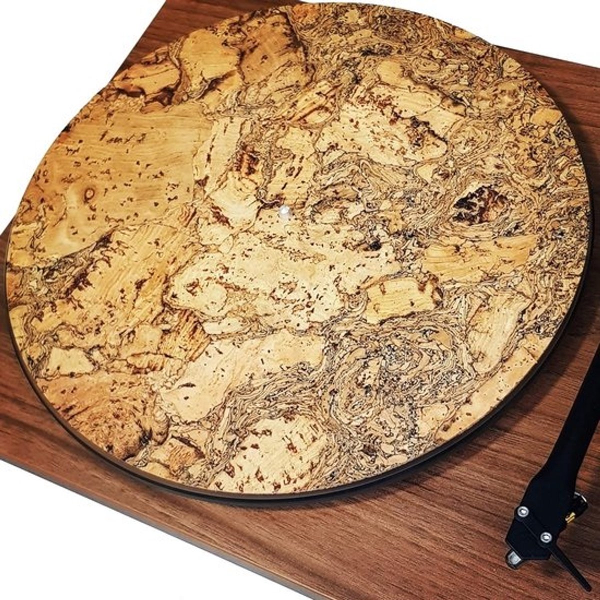 Kurk Slipmat voor Draaitafel - Handgemaakt en Uniek Ontwerp