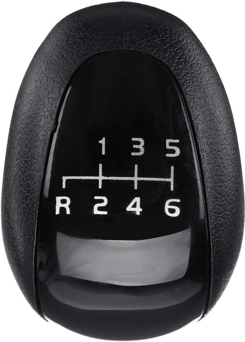 Schakelknop Pook - Versnellingspook Handvat - Voertuig Bediening - 6 Versnellingen Gravering - 11mm Binnendiameter - Zwart