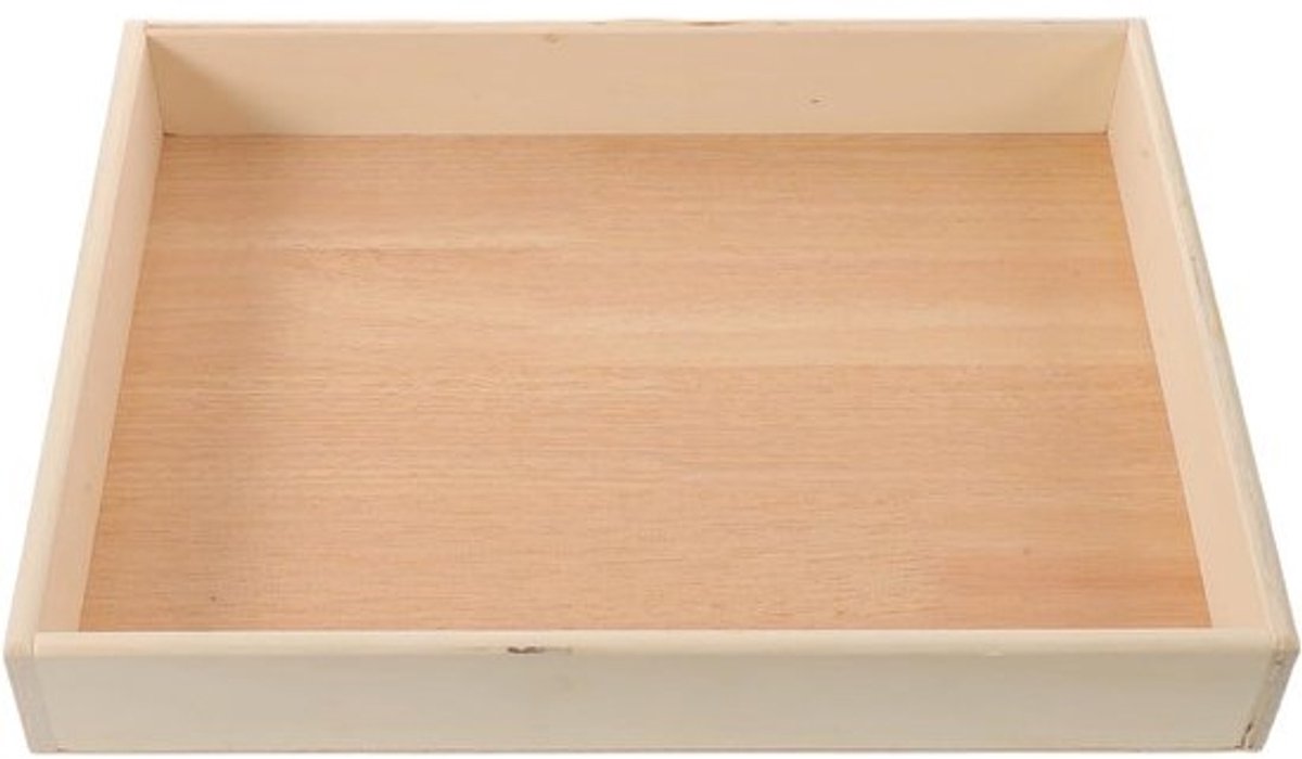 Houten Zen Tuin - Mini Zandbak Bureau - Desktop Meditatie - Robuuste Constructie - 40 x 30 x 6 cm