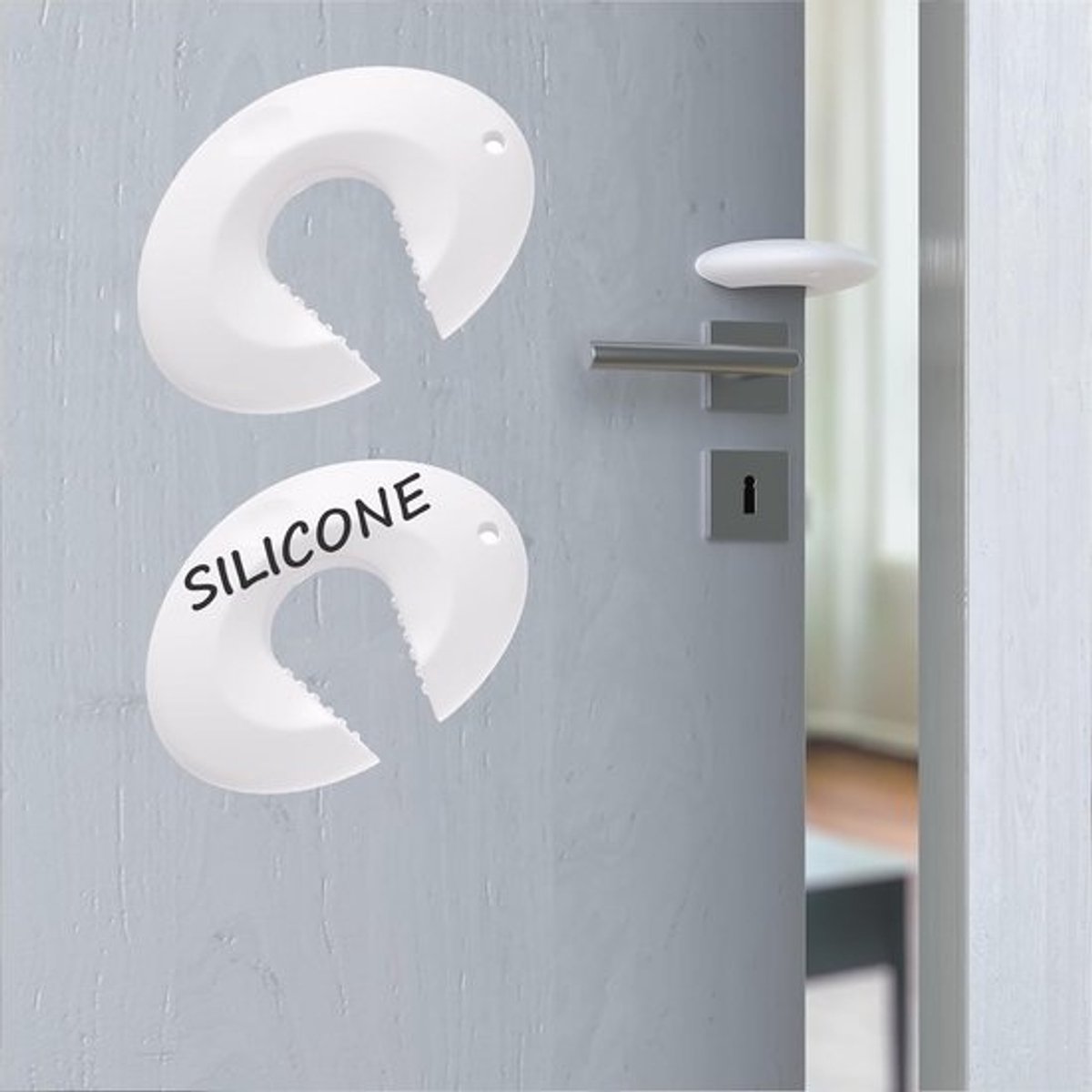 Deurstopper voor Kindveiligheid - Silicónen Deurclips 2 Pack voor Babybescherming
