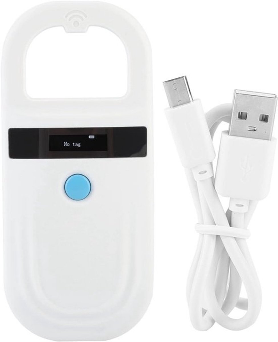 Oplaadbare Microchip Scanner voor Dieren - Handheld RFID-lezer met OLED-scherm