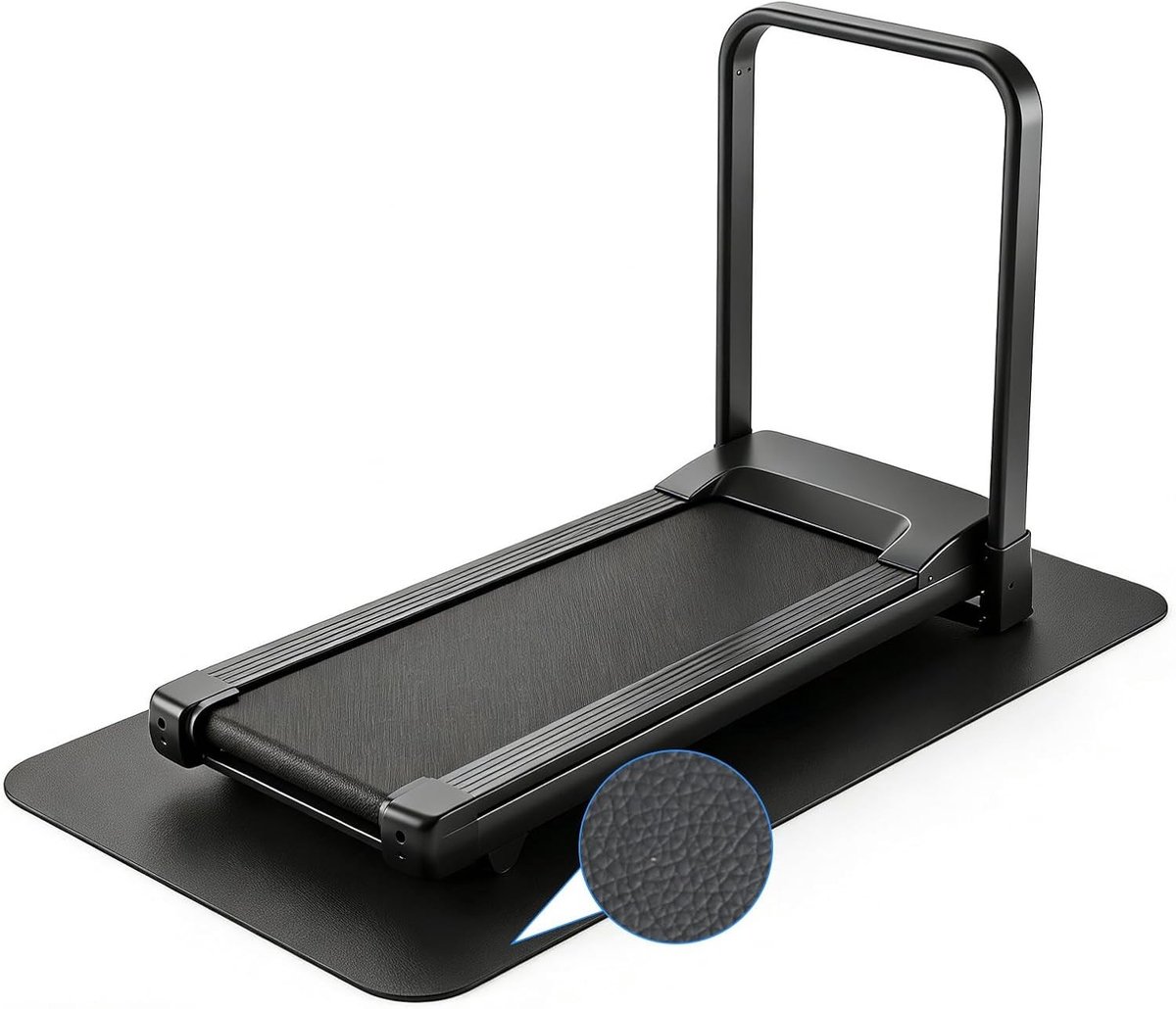 Dikke Antislip Bodemmat voor Fitnessapparatuur - Geluiddempende PVC Mat voor Loopband, Fiets en Elliptical - 70 x 150 cm