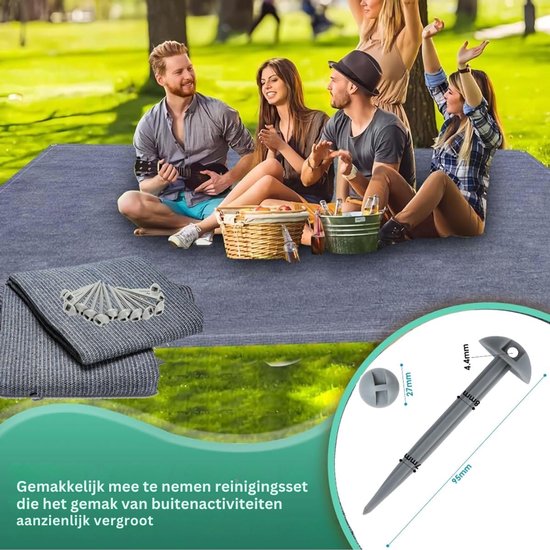 ZRNS® Tenttapijt 300 x 500 cm - Inclusief Draagtas en Haringen - HDPE van zrns — afbeelding 2