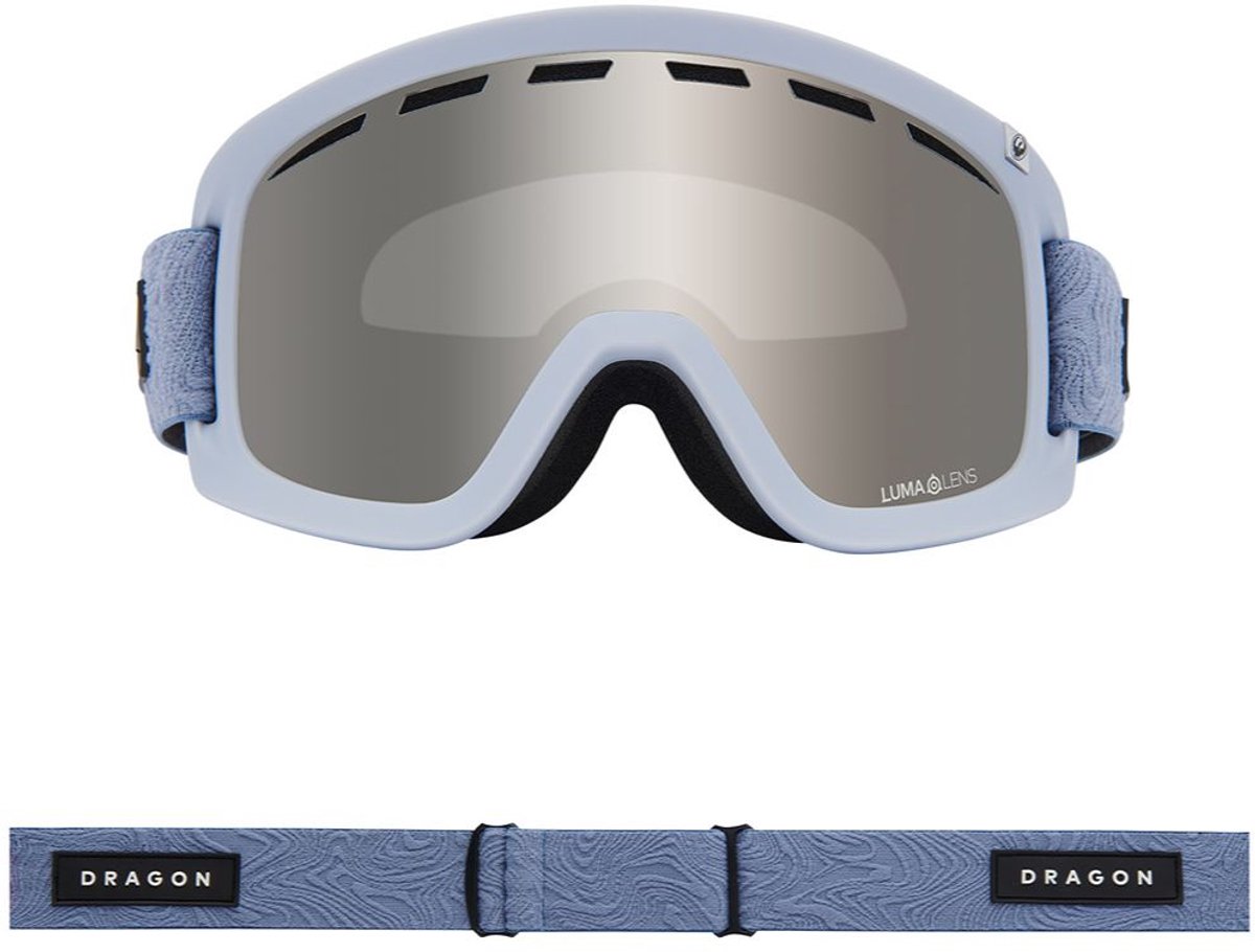 Dragon Alliance D1 OTG Skibril - Steel Blue/Silver Ionized & Clear