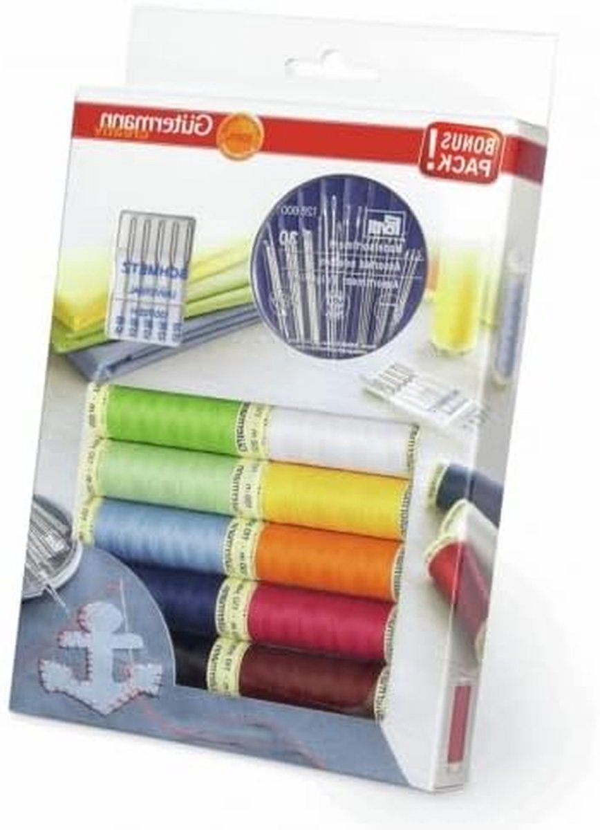 Naai Draad Set - Spoel Clips - Kleding Maken - Meerkleurige Haspels - 10 x 100m - Vrolijke Kleuren