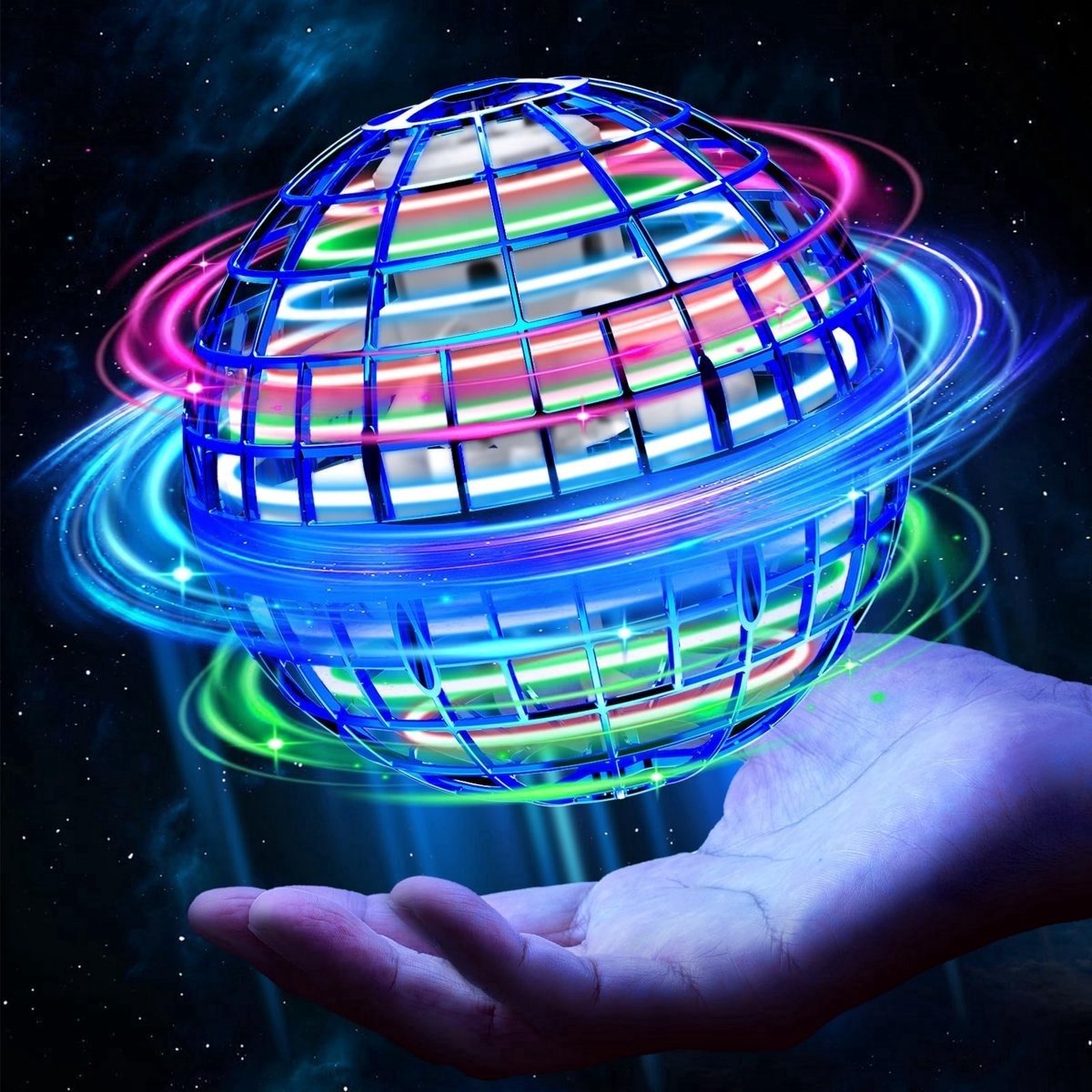 Casalora Zwevende Speelgoed Bal Handbestuurde Vliegende Bal - Magische Zwevende Bal met LED Verlichting - Veilige Mini Drone voor Kinderen (6-12 jaar) - Geschikt voor Binnen en Buiten - Inclusief Oplaadbare Batterij - Perfect Cadeau