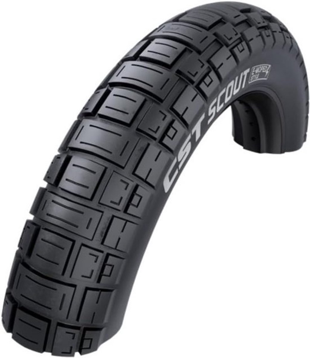 Fatbike Band - Buitenband Scout - Off-road Rijden - Met Reflectie - 20x4.00 - Zwart