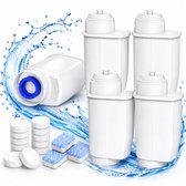 Mutital Onderhoudsset voor Siemens EQ.3 EQ.5 EQ.6 EQ.7 EQ.8 EQ.9 – 5x Waterfilter – 12x Reinigingstabletten – 3x Ontkalkingstabletten – Geschikt voor Bosch TZ70003 TCZ7003 TCZ7033